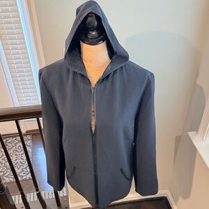 GAP Women’s Black Hooded Satin Lined Jacket